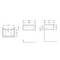 Geberit iCon - Meuble lavabo, 59x25x48 cm, 1 tiroir, lave 502.310.JK.1 Geberit iCon - Meuble lavabo, 59x25x48 cm, 1 tiroir, lave 502.310.JK.1