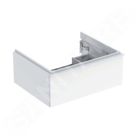 Geberit iCon - Meuble lavabo, 59x25x48 cm, 1 tiroir, blanc brillant 502.310.01.1
