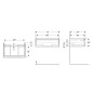 Geberit iCon - Meuble lavabo, 74x25x48 cm, 1 tiroir, chêne 502.311.JH.1 Geberit iCon - Meuble lavabo, 74x25x48 cm, 1 tiroir, chêne 502.311.JH.1