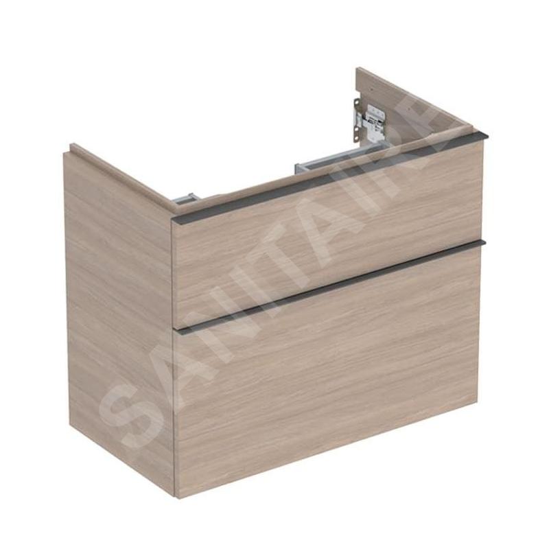 Geberit iCon - Meuble lavabo, 74x62x42 mm, 2 tiroirs, chêne 502.308.JH.1 Geberit iCon - Meuble lavabo, 74x62x42 mm, 2 tiroirs, chêne 502.308.JH.1