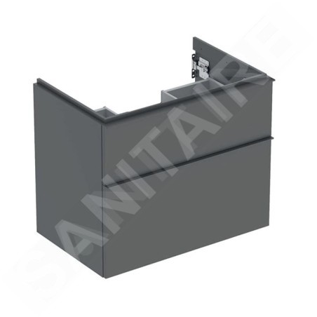 Geberit iCon - Meuble lavabo, 74x62x48 cm, 2 tiroirs, lave 502.304.JK.1