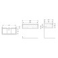 Geberit iCon - Meuble lavabo, 89x25x48 cm, 1 tiroir, lave 502.312.JK.1 Geberit iCon - Meuble lavabo, 89x25x48 cm, 1 tiroir, lave 502.312.JK.1