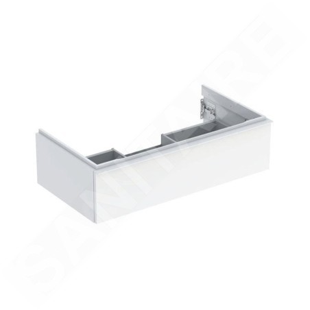 Geberit iCon - Meuble lavabo, 89x25x48 cm, 1 tiroir, blanc brillant 502.312.01.1