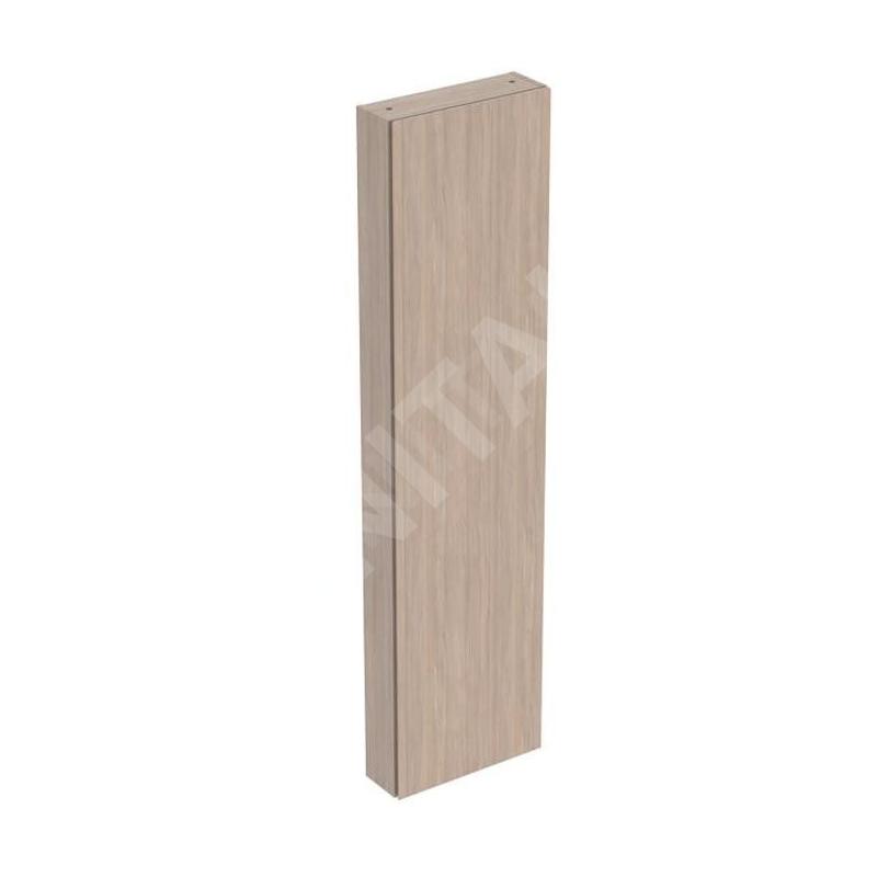 Geberit iCon - Armoire haute 180x45x15 cm, 1 porte, charnières G/D, miroir intérieur, chêne 502.317.JH.1
