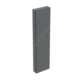 Geberit iCon - Armoire haute 180x45x15 cm, 1 porte, charnières G/D, miroir intérieur, lave 502.317.JK.1