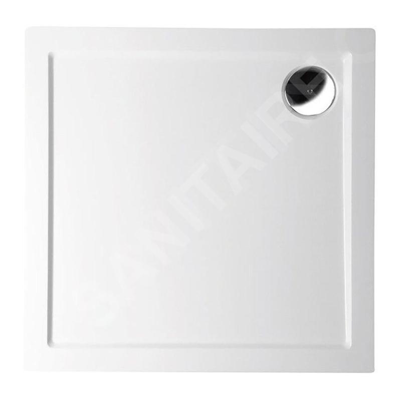Polysan Receveurs de douche - Receveur de douche en marbre de synthèse AURA, 900x900 mm, blanc 43511 Polysan Receveurs de douche - Receveur de douche en marbre de synthèse AURA, 900x900 mm, blanc 43511