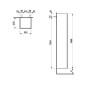 Laufen Lani - Armoire haute 165x35 cm, 1 porte, charnières à gauche, blanc mat H4037211122601