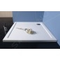 Polysan Receveurs de douche - Receveur de douche en marbre de synthèse AURA, 900x900 mm, blanc 43511 Polysan Receveurs de douche - Receveur de douche en marbre de synthèse AURA, 900x900 mm, blanc 43511