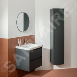 Laufen Lani - Armoire haute 165x35 cm, 1 porte, charnières à droite, gris H4037221122661