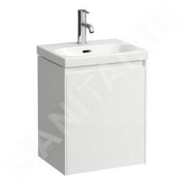 Laufen Lani - Meuble-vasque 44x34x52 cm, 1 porte, charnières à droite, blanc mat H4035021122601