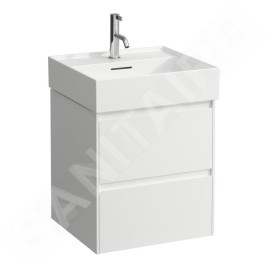 Laufen Lani - Meuble-vasque, 48x45x52 cm, 2 tiroirs, blanc brillant H4035121122611