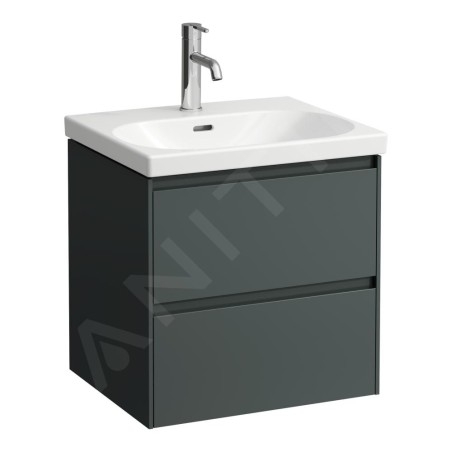 Laufen Lani - Meuble-vasque, 54x45x52 cm, 2 tiroirs, gris H4035221122661