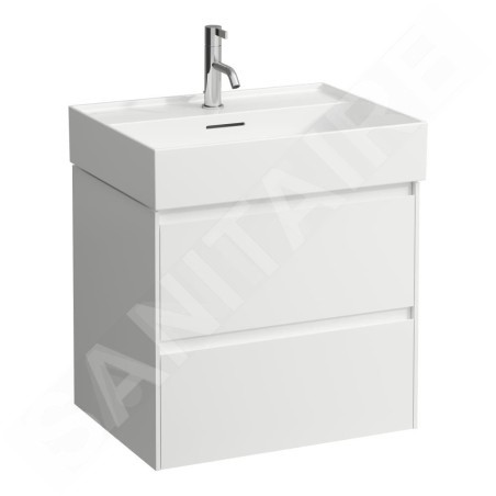 Laufen Lani - Meuble-vasque, 58x44x52 cm, 2 tiroirs, blanc mat H4035321122601