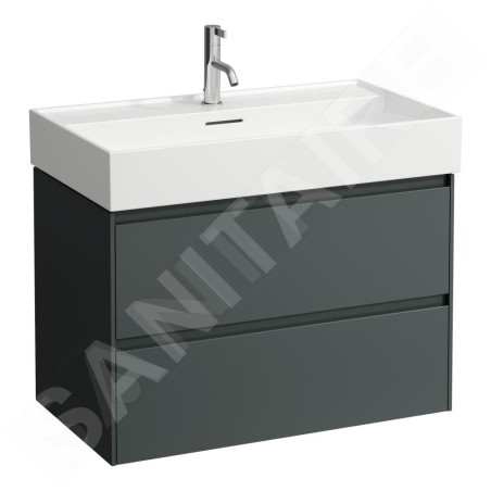 Laufen Lani - Meuble-vasque, 79x44x52 cm, 2 tiroirs, gris H4035521122661