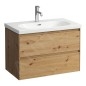 Laufen Lani - Meuble-vasque, 79x44x52 cm, 2 tiroirs, chêne H4035521122671 Laufen Lani - Meuble-vasque, 79x44x52 cm, 2 tiroirs, chêne H4035521122671