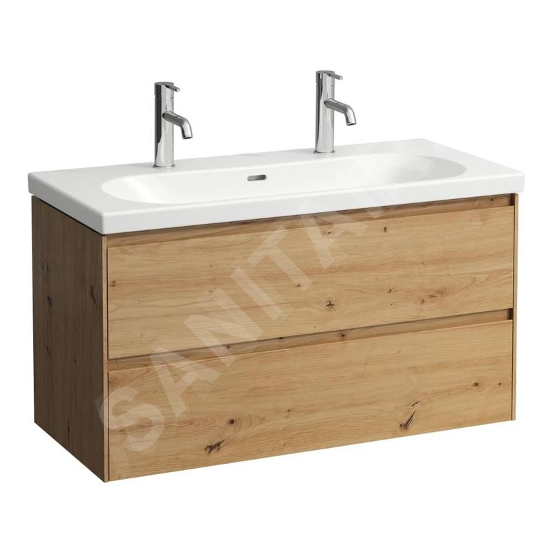 Laufen Lani - Meuble-vasque, 98x45x52 cm, 2 tiroirs, chêne H4035621122671 Laufen Lani - Meuble-vasque, 98x45x52 cm, 2 tiroirs, chêne H4035621122671