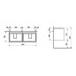Laufen Lani - Meuble-vasque, 118x45x52 cm, 4 tiroirs, blanc brillant H4035741122611 Laufen Lani - Meuble-vasque, 118x45x52 cm, 4 tiroirs, blanc brillant H4035741122611