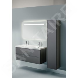 Laufen Lani - Meuble-vasque, 118x45x52 cm, 4 tiroirs, gris H4035741122661