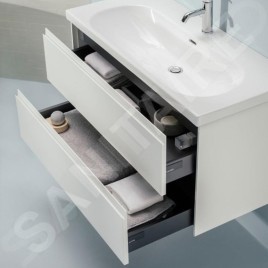 Laufen Lani - Meuble-vasque, 98x45x52 cm, 2 tiroirs, blanc mat H4035621122601