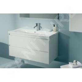 Laufen Lani - Meuble-vasque, 98x45x52 cm, 2 tiroirs, blanc mat H4035621122601