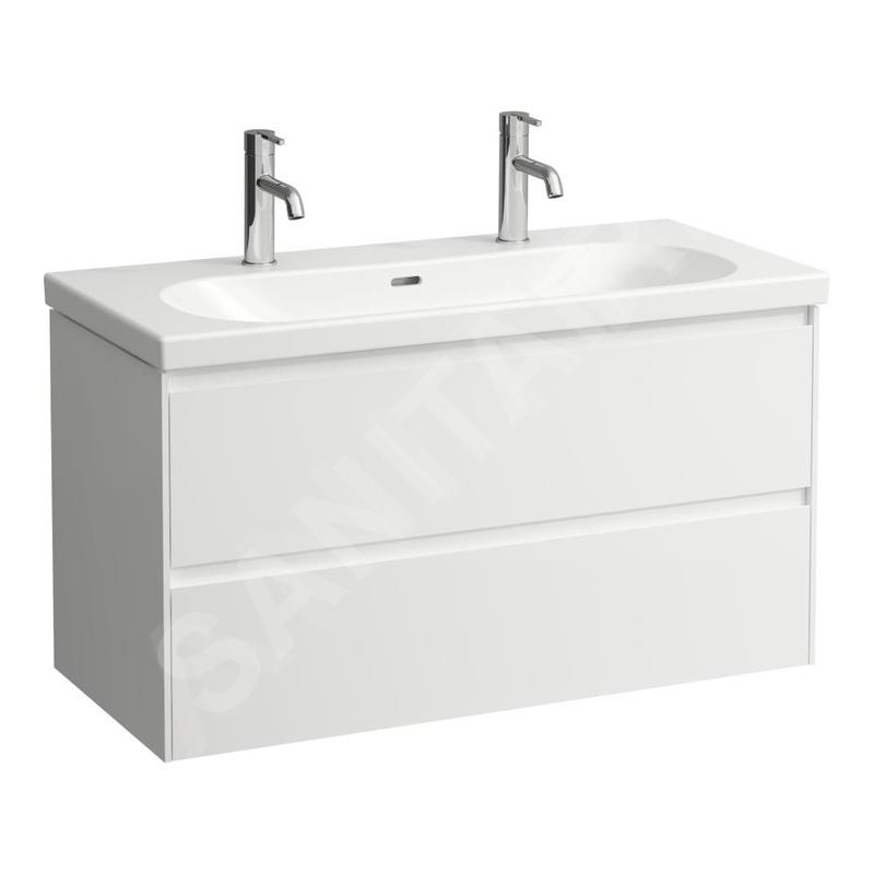 Laufen Lani - Meuble-vasque, 98x45x52 cm, 2 tiroirs, blanc brillant H4035621122611 Laufen Lani - Meuble-vasque, 98x45x52 cm, 2 tiroirs, blanc brillant H4035621122611