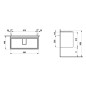 Laufen Lani - Meuble-vasque, 98x45x52 cm, 2 tiroirs, blanc brillant H4035621122611 Laufen Lani - Meuble-vasque, 98x45x52 cm, 2 tiroirs, blanc brillant H4035621122611