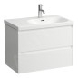 Laufen Lani - Meuble-vasque, 74x45x52 cm, 2 tiroirs, blanc brillant H4035821122611 Laufen Lani - Meuble-vasque, 74x45x52 cm, 2 tiroirs, blanc brillant H4035821122611