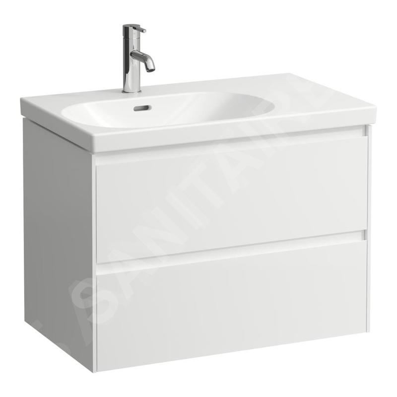 Laufen Lani - Meuble-vasque, 74x45x52 cm, 2 tiroirs, blanc brillant H4035921122611 Laufen Lani - Meuble-vasque, 74x45x52 cm, 2 tiroirs, blanc brillant H4035921122611