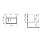 Laufen Lani - Meuble-vasque, 74x45x52 cm, 2 tiroirs, blanc brillant H4035921122611 Laufen Lani - Meuble-vasque, 74x45x52 cm, 2 tiroirs, blanc brillant H4035921122611