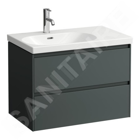 Laufen Lani - Meuble-vasque, 74x45x52 cm, 2 tiroirs, gris H4035921122661