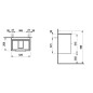 Laufen Base - Meuble-lavabo, 52x52x36 cm, 2 tiroirs, gris H4021521102661