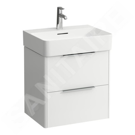 Laufen Base - Meuble-lavabo, 52x53x39 cm, 2 tiroirs, blanc mat H4021921102601