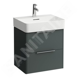 Laufen Base - Meuble-lavabo, 52x53x39 cm, 2 tiroirs, gris H4021921102661