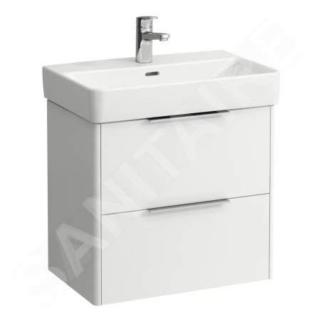 Laufen Base - Meuble-lavabo, 52x57x36 cm, 2 tiroirs, blanc mat H4022121102601