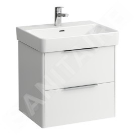 Laufen Base - Meuble-lavabo, 52x57x44 cm, 2 tiroirs, blanc mat H4022321102601
