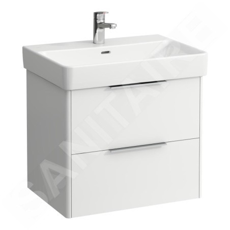 Laufen Base - Meuble-lavabo, 52x62x44 cm, 2 tiroirs, blanc mat H4022921102601