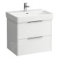 Laufen Base - Meuble-lavabo, 52x62x44 cm, 2 tiroirs, blanc mat H4022921102601