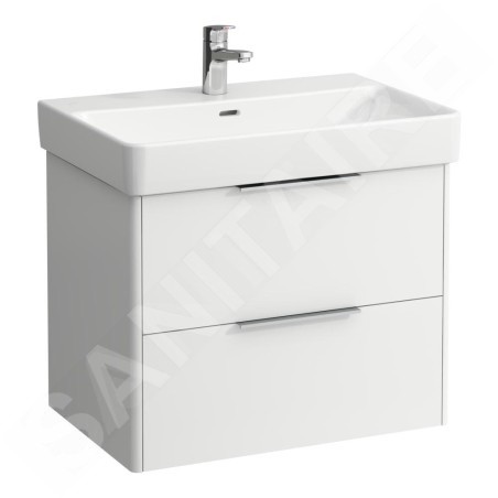 Laufen Base - Meuble-lavabo, 52x67x44 cm, 2 tiroirs, blanc mat H4023321102601