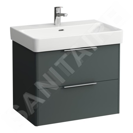 Laufen Base - Meuble-lavabo, 52x67x44 cm, 2 tiroirs, gris H4023321102661