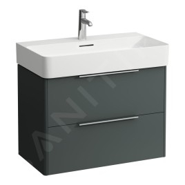 Laufen Base - Meuble-lavabo, 52x73x39 cm, 2 tiroirs, gris H4023521102661