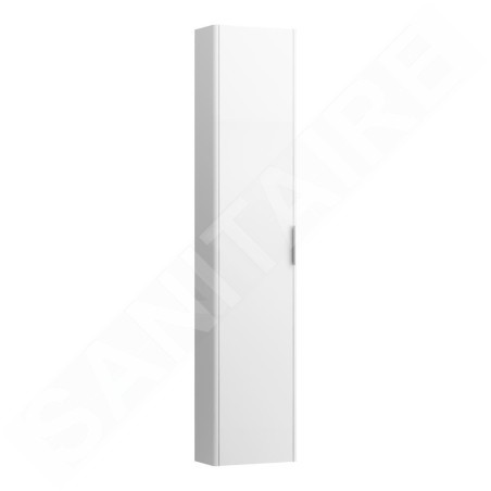 Laufen Base - Armoire haute, 165x35x19 cm, 1 porte, charnières à gauche, blanc mat H4026411102601