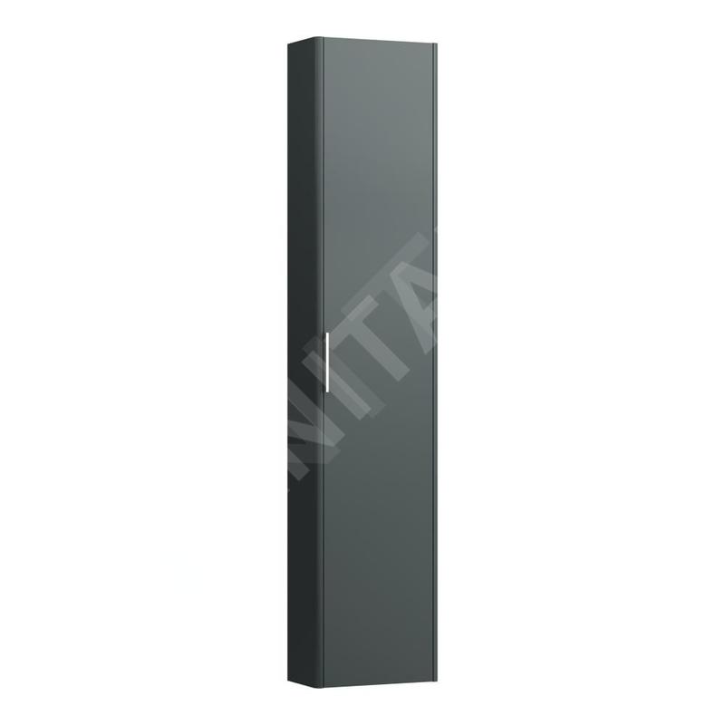Laufen Base - Armoire haute, 165x35x19 cm, 1 porte, charnières à droite, gris H4026421102661