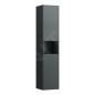 Laufen Base - Armoire haute, 165x35x34 cm, 2 portes, charnières à droite, gris H4027021102661