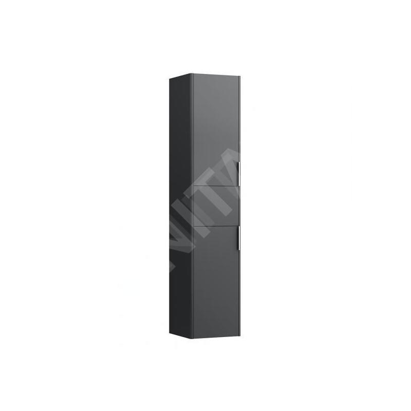 Laufen Base - Armoire haute, 165x35x34 cm, 1 tiroir, 2 portes, charnières à droite, gris H4027111102661