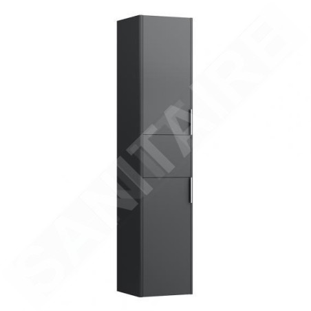 Laufen Base - Armoire haute, 165x35x34 cm, 1 tiroir, 2 portes, charnières à droite, gris H4027111102661