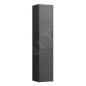 Laufen Base - Armoire haute, 165x35x34 cm, 1 tiroir, 2 portes, charnières à droite, gris H4027111102661