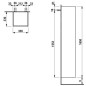 Laufen Base - Armoire haute, 165x35x34 cm, 1 tiroir, 2 portes, charnières à droite, gris H4027111102661