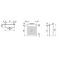 Laufen Base - Armoire miroir avec éclairage LED, 70x60x19 cm, 1 portes, charnières à droite, gris H4027521102661 Laufen Base - Armoire miroir avec éclairage LED, 70x60x19 cm, 1 portes, charnières à droite, gris H4027521102661