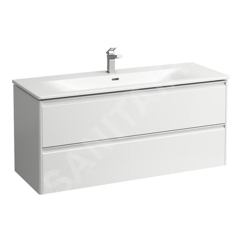 Laufen Base for Palace - Meuble avec lavabo, 53x118x44 cm, 2 tiroirs, blanc mat H8607092601041 Laufen Base for Palace - Meuble avec lavabo, 53x118x44 cm, 2 tiroirs, blanc mat H8607092601041