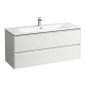Laufen Base for Palace - Meuble avec lavabo, 53x118x44 cm, 2 tiroirs, blanc mat H8607092601041 Laufen Base for Palace - Meuble avec lavabo, 53x118x44 cm, 2 tiroirs, blanc mat H8607092601041